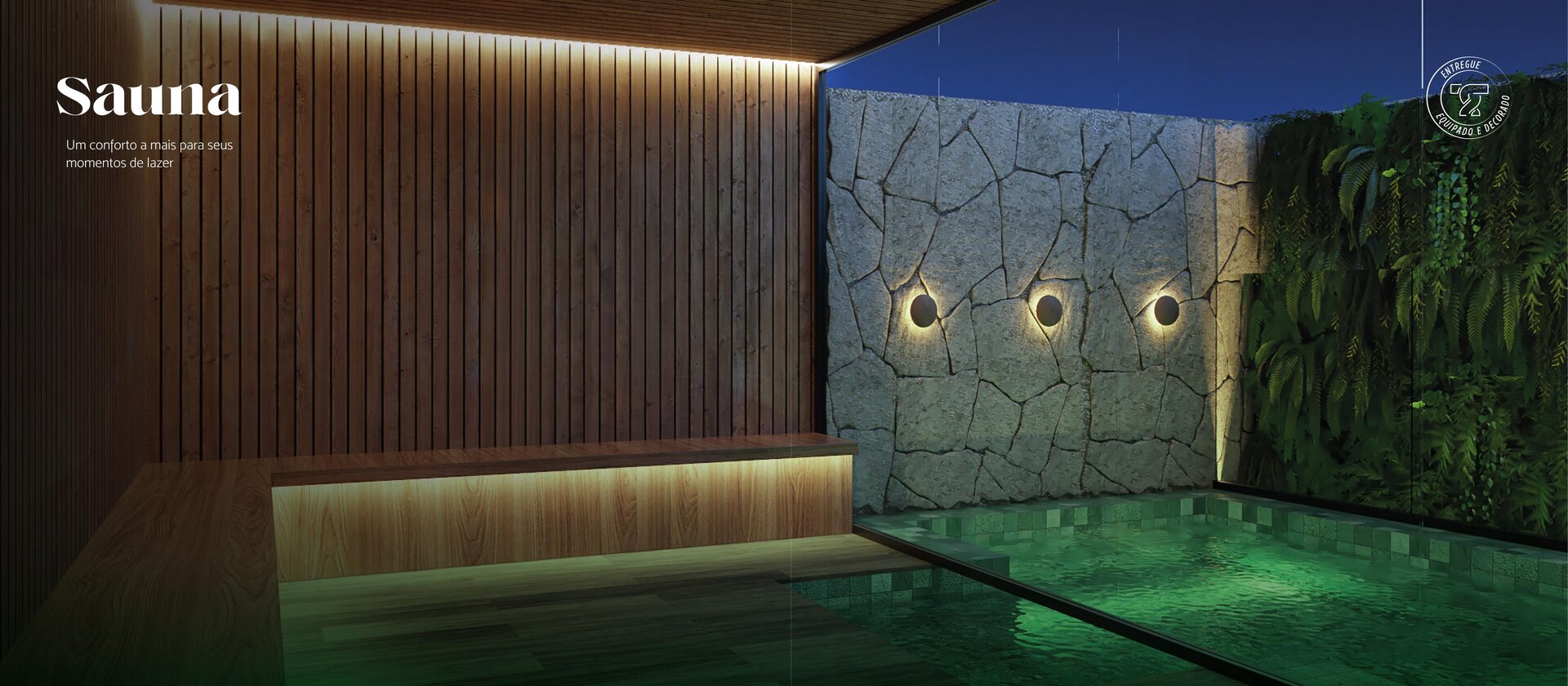 Sauna · Home Sportbar · Lavanderia